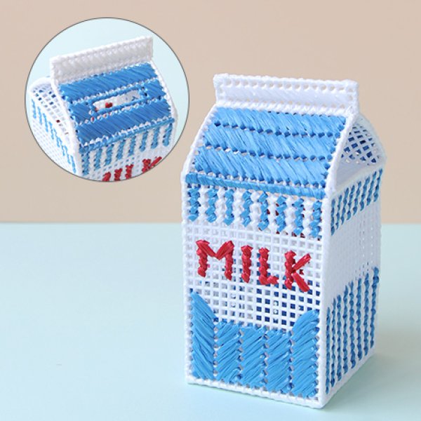 画像1: ≪子供手芸キット≫牛乳パックの貯金箱 (1)