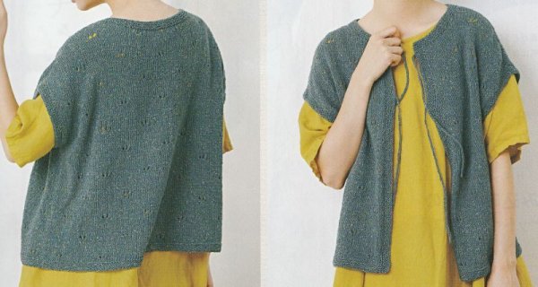 画像4: ≪人気作品着分パック≫前後２wayで着られるリボンウェア【コトーネツィード使用】 (4)