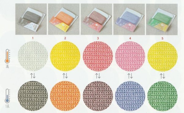 画像3: 《激安》ハマナカ 温度で色がかわる糸 (3)